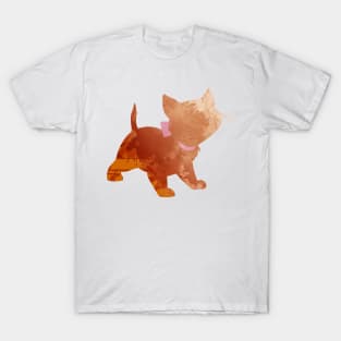 Cat Inspired Silhouette T-Shirt
